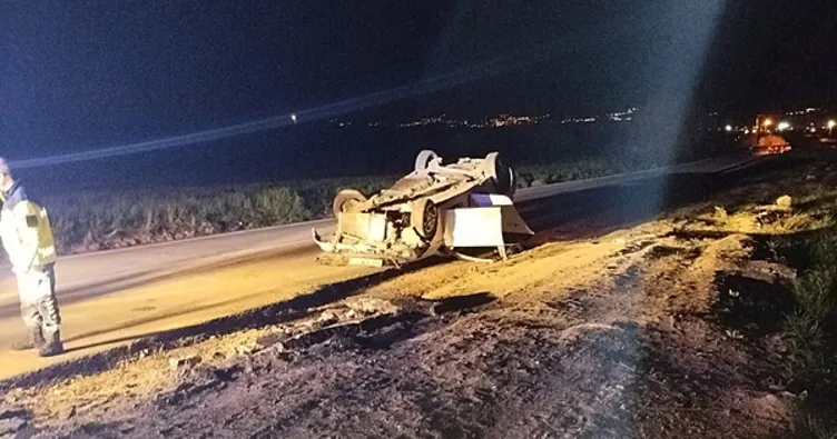 Elazığ’da otomobil takla attı: 6 yaralı