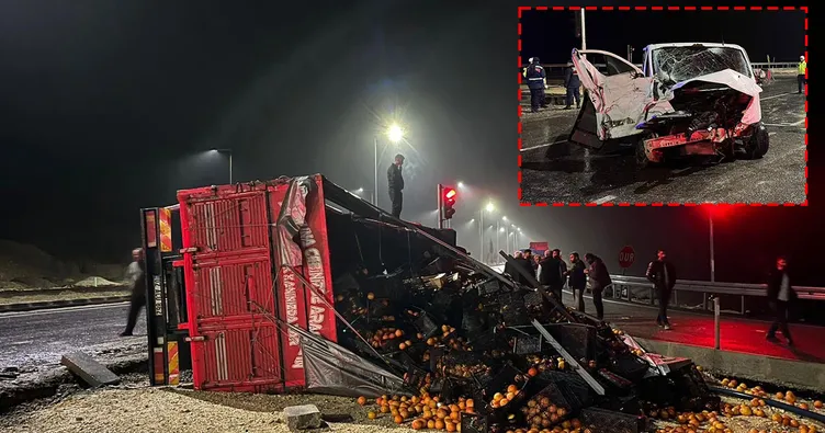 Adıyaman’da zincirleme felaket! 3 araç çarpıştı: 4 yaralı