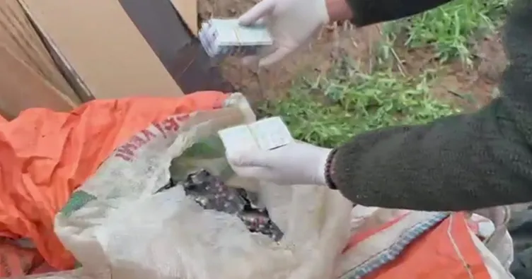 Aksaray’da çuval içine gizlenmiş 11 bin adet uyuşturucu hap ele geçirildi
