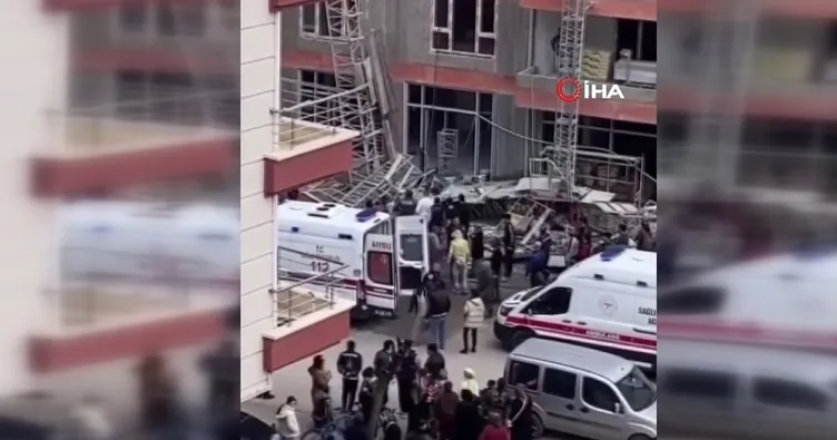 Ankara’da inşaat iskelesi çöktü: 3 işçi yaralandı