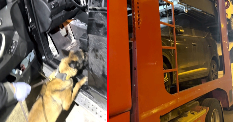 Batman’da şüpheli TIR durduruldu! Cipin gizli bölmesine saklanan uyuşturucu böyle bulundu