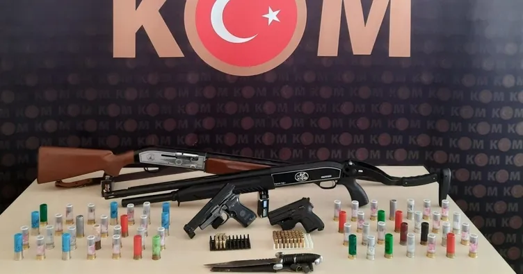 Burdur’da tarihi eser ve ruhsatsız silah operasyonu