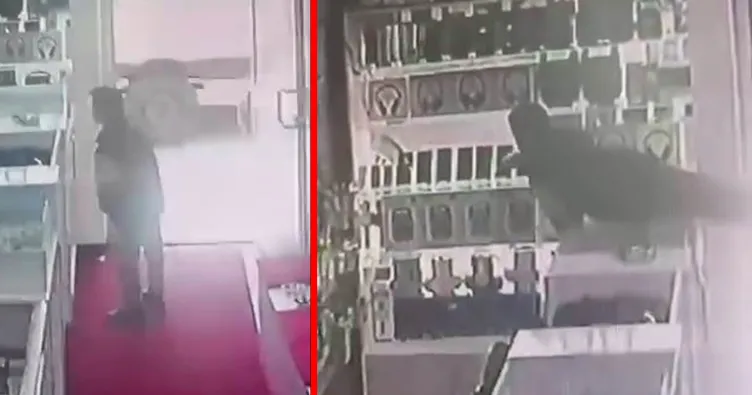 Diyarbakır’da akılalmaz hırsızlık! Önce masanın üstüne çıktı sonra telefonları ceplerine doldurdu: O anlar kamerada