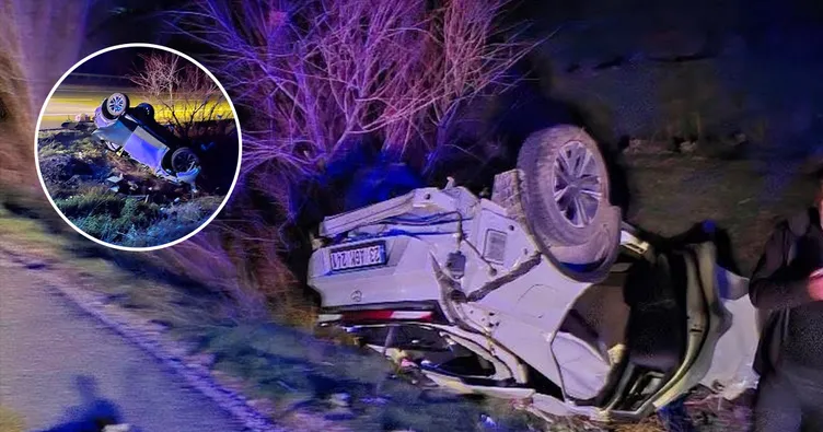 Elazığ’da kabus gibi kaza! Kontrolden çıkan araç taklalar attı: Yaralılar var!