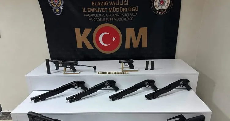 Elazığ’da kaçak silah operasyonu: 8 ruhsatsız silah ele geçirildi, 1 tutuklama