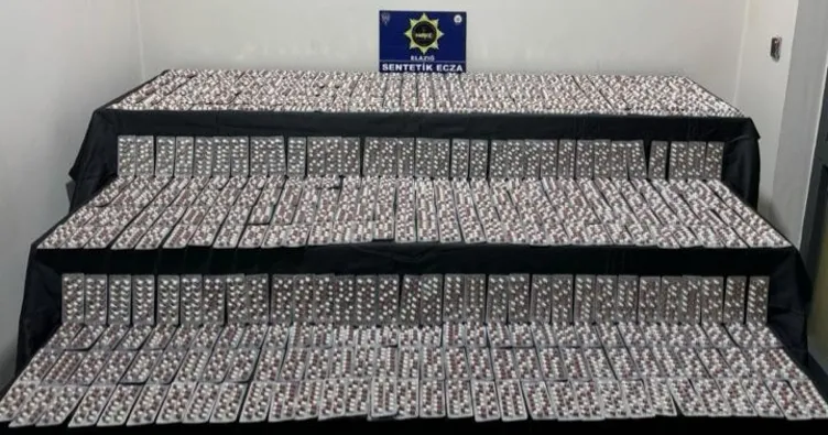 Elazığ’da uyuşturucu operasyonu: 6 bin 395 sentetik hap ele geçirildi