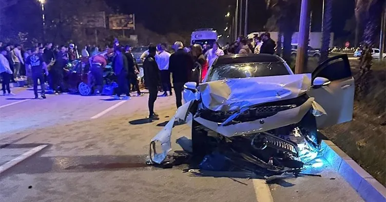 Finike’de feci kaza