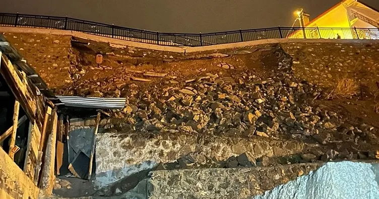 Erzurum’da heyelan: 2 konut tahliye edildi