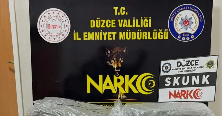 İstanbul’dan Ankara’ya uyuşturucu götüren şahıs Düzce’de yakalandı