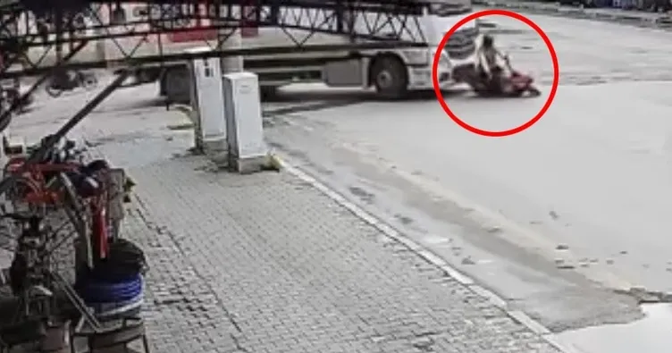 Kamyonun çarptığı motosiklet sürücüsü öldü