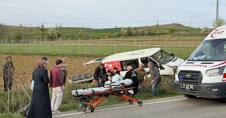 Kastamonu’da iki ayrı trafik kazasında 6 kişi yaralandı