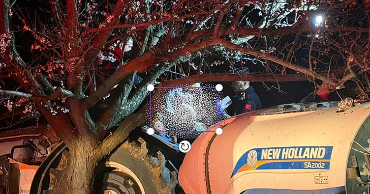 Malatya’da ağaç ile traktör arasında kalan adam feci şekilde can verdi!