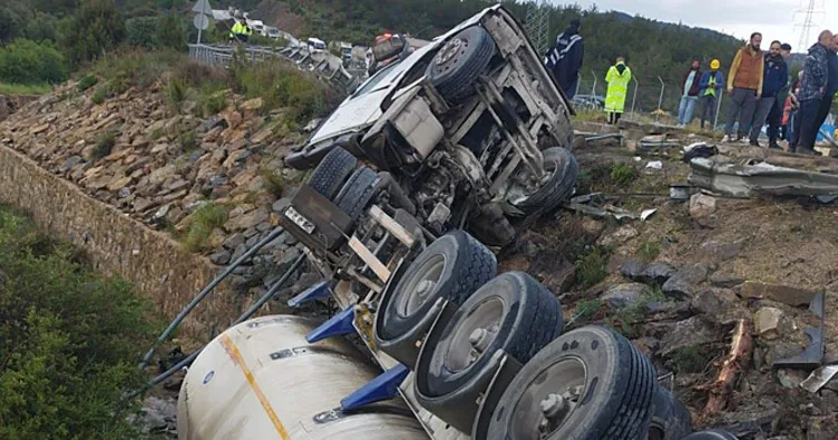 Mersin’de beton mikseri kanala düştü: 1 yaralı