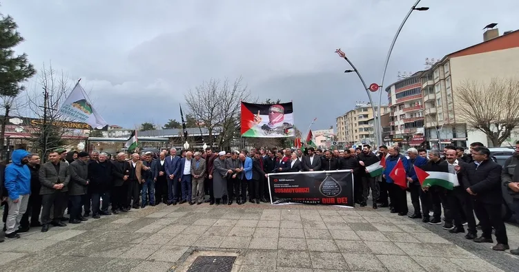 Muş’ta Filistin’e destek platformundan basın açıklaması