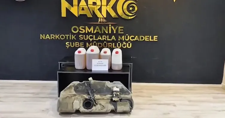 Osmaniye’ yabancı plakalı araç durduruldu…Yakıt deposundan uyuşturucu fışkırdı!