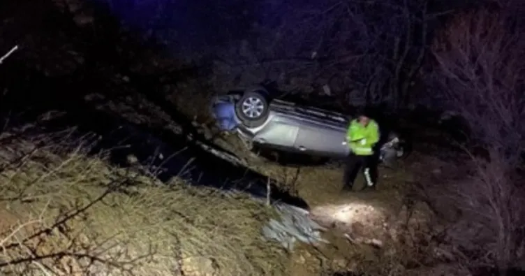 Otomobil dereye uçtu: Faciadan dönüldü
