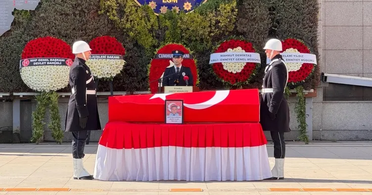 Şehidi mesai arkadaşları uğurladı