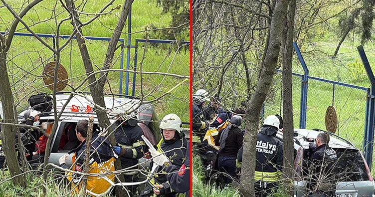 Tekirdağ’da acı kaza! Direksiyon başında kalp krizi geçirdi: Otomobili şarampole uçan sürücü hayatını kaybetti!