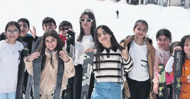 Terörden arınan dağlarda kayak keyfi