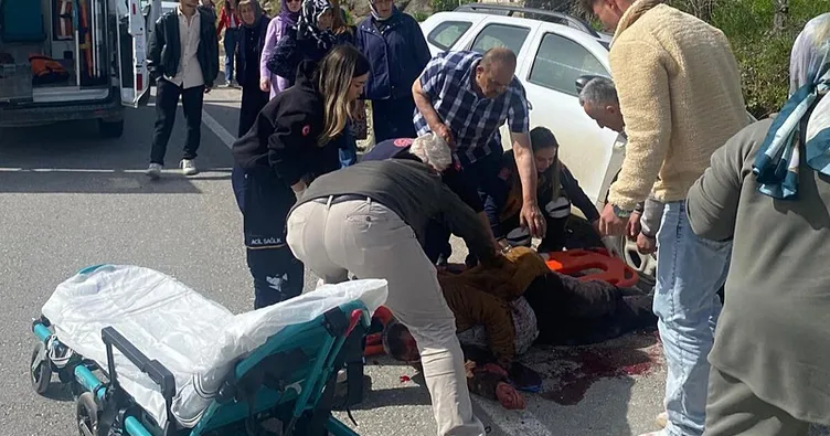 Yolun karşısına geçmek istemişti: Cip çarptı!